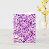 Glückwunsch Junge Mutter Es ist ein Mädchen Damask Karte (Gelbe Blume)