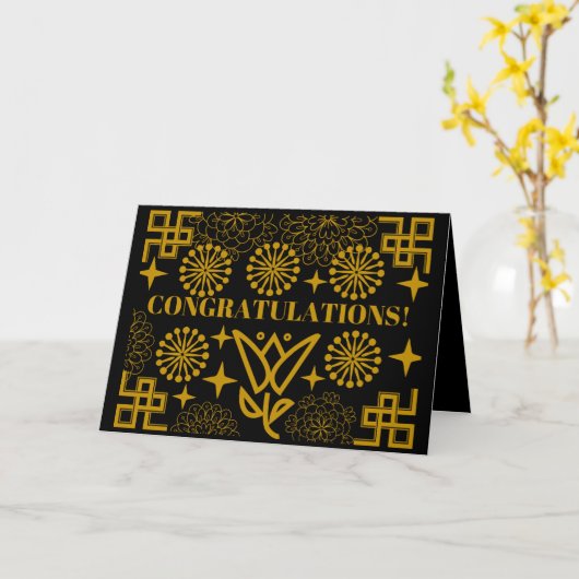 Glückwunsch Karte (Gelbe Blume)