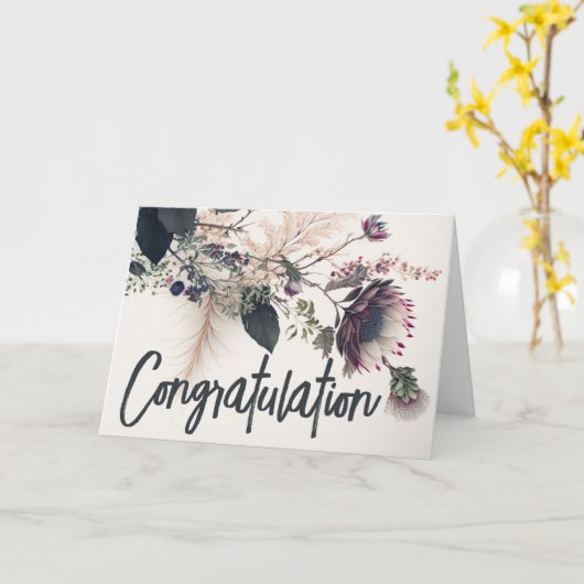 Glückwunsch Karte (Gelbe Blume)