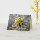 Glückwunsch Karte (Gelbe Blume)