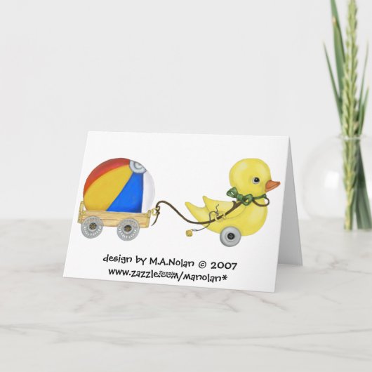 Glückwunsch-Karte der Enten-. .duck Karte (Rückseite)