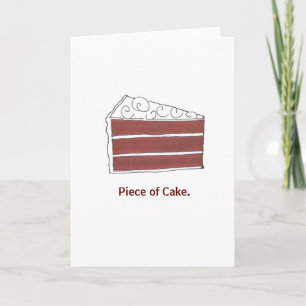 Glückwunsch-Karte des roten Velvet-Torte-Slice Karte