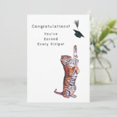 Glückwunsch-Karte für Cap Toss Dankeskarte (Stehend Vorderseite)