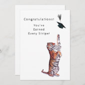 Glückwunsch-Karte für Cap Toss Dankeskarte (Vorne/Hinten)