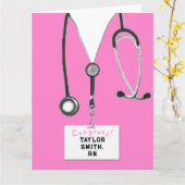 Glückwunsch-Karte für Krankenpfleger-Abschluss Karte (Gelbe Blume)