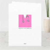 Glückwunsch-Karte für Krankenpfleger-Abschluss Karte (Rückseite)