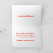 Glückwunsch-Karte Karte (Innenseite)