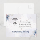 Glückwunsch-Karte Postkarte (Vorne/Hinten)