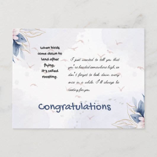 Glückwunsch-Karte Postkarte (Vorderseite)