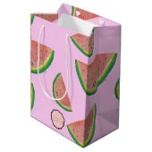 Glückwunsch! Kawaii Watercolor Mittlere Geschenktüte (Rückseite Schrägansicht)