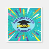 Glückwunsch! Kindergarten-Graduiertenparty Serviette (Vorderseite)