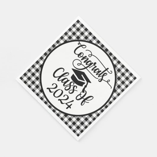 Glückwunsch-Klasse 2024 Serviette (Ecke)