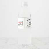 Glückwunsch-Klasse des Jahres 2020 personalisieren Wasserflaschenetikett (Rückseite)