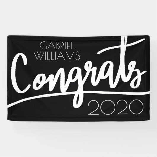 Glückwunsch-Klasse | Name und Jahr hinzufügen Banner (Horizontal)