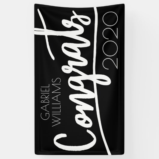 Glückwunsch-Klasse | Name und Jahr hinzufügen Banner (Vertikal)