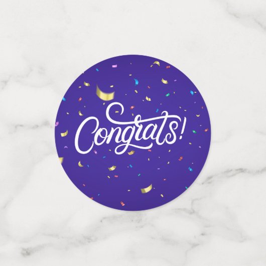 Glückwunsch Konfetti (Klein Vorderseite)