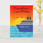 Glückwunsch-Kreuzschiff-Hochzeits-Gruß-Karte Karte (Gelbe Blume)