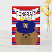 Glückwunsch - Küstenwache - Vater / Vater Karte (Gelbe Blume)