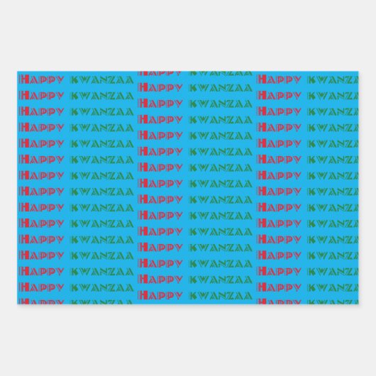 Glückwunsch Kwanzaa Grüße Geschenkpapier Set (Vorderseite 2)