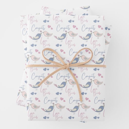 Glückwunsch lieben Vogelscheuchen Geschenkpapier Set (Beispiel)