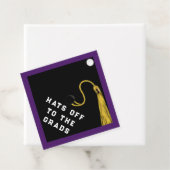 Glückwunsch lila Abschluss Geschenkanhänger (Beispiel)