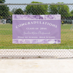 Glückwunsch Lila Amethyst Crystal Abschluss Banner