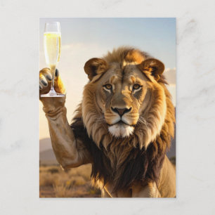Glückwunsch Löwe Postkarte