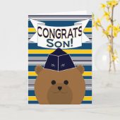 Glückwunsch - Luftwaffe - Sohn Karte (Gelbe Blume)