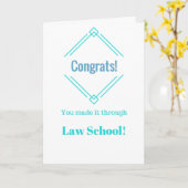 Glückwunsch machten Sie es durch Karte der (Gelbe Blume)