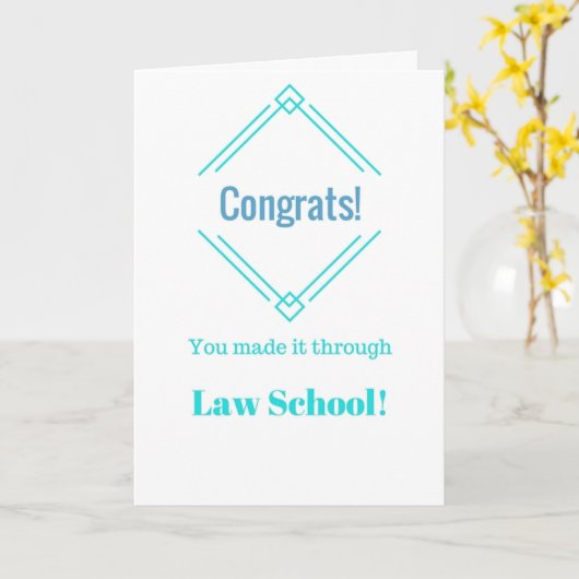 Glückwunsch machten Sie es durch Karte der (Gelbe Blume)