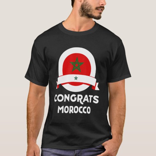 Glückwunsch Marokko T-Shirt (Vorderseite)