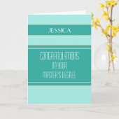 Glückwunsch Master-Abschluss-Karte Karte (Gelbe Blume)