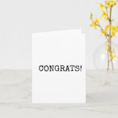 Glückwunsch, Minimalistisch, Text, Karte (Gelbe Blume)