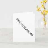 Glückwunsch, Minimalistisch, Typografie, Text Karte (Gelbe Blume)