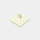 Glückwunsch mit Kleeblättern und Regenbogen Post-it Klebezettel (angewinkelt)