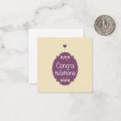 Glückwunsch Mitteilungskarte (Vorderseite/Rückseite Beispiel)