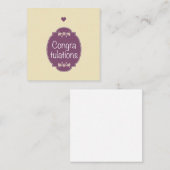 Glückwunsch Mitteilungskarte (Vorne/Hinten)