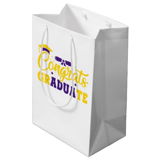 Glückwunsch Mittlere Geschenktüte (Rückseite Schrägansicht)