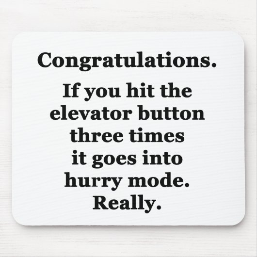 Glückwunsch Mousepad (Vorne)