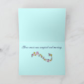 Glückwunsch-Musik-Leistung merkt und spielt die Karte (Innenseite)