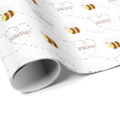 Glückwunsch müssen Papier umblättern Geschenkpapier (Rolleneckpunkt)