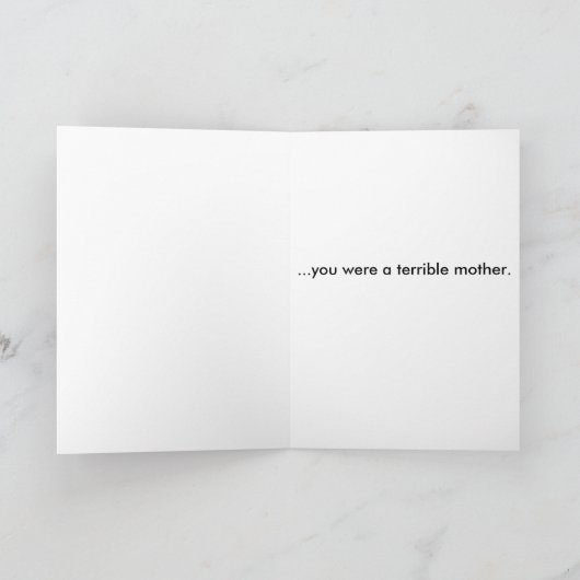 "Glückwunsch" Muttertagskarte Karte (Innenseite)