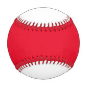Glückwunsch Name Meldung Red Text Custom Baseball (Rückseite)