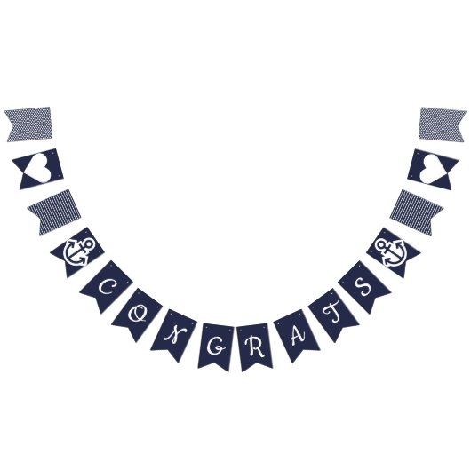 Glückwunsch Nautic Bunting Wimpelkette (Alle)