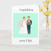 Glückwunsch Neue Ehe | PERSONALISIERT Karte (Gelbe Blume)