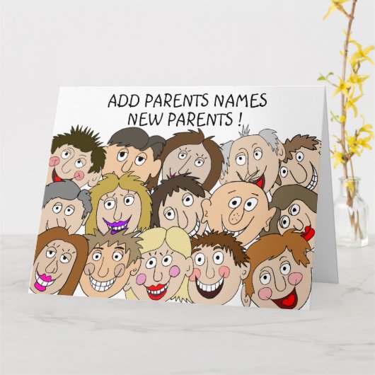 Glückwunsch Neue Eltern Karte (Gelbe Blume)