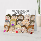 Glückwunsch Neue Eltern Karte (Vorderseite)