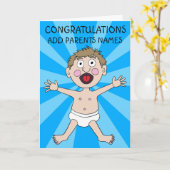 Glückwunsch Neue Elternkarte Karte (Gelbe Blume)