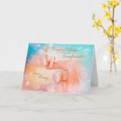 Glückwunsch Neue Großeltern geben Tender Segen Karte (Gelbe Blume)