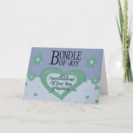 Glückwunsch Neue Großeltern-Karte Karte (Vorderseite)